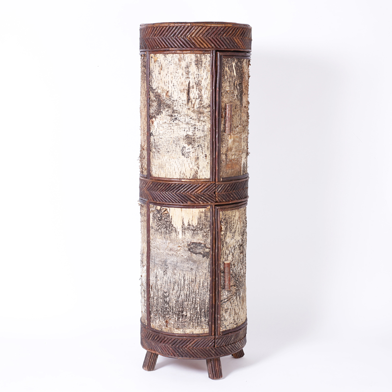 Unique Cylindrical Bar Cabinet