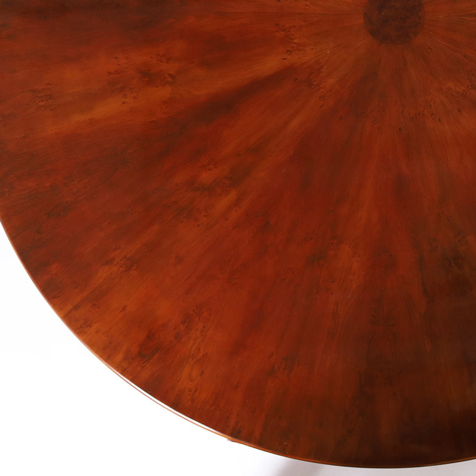 Vintage Large Regency Style Round Dining Table by Trosby