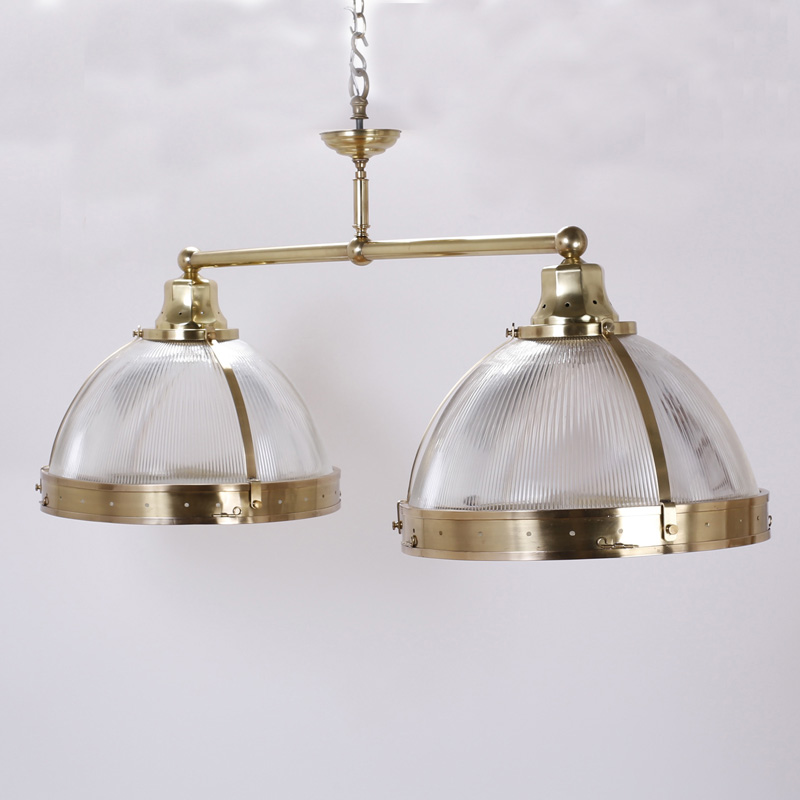 Mid Century Modern Double Dome Chandelier or Pendant Light