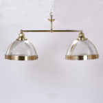 Mid Century Modern Double Dome Chandelier or Pendant Light
