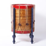 Pair of Hand Painted Faux Drum Stands