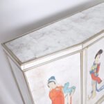 Vintage Italian Chinoiserie Eglomise Mirrored Cabinet, Sideboard or Bar