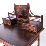 Antique English Aesthetics Movement Bamboo and Lacquer Desk