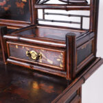 Antique English Aesthetics Movement Bamboo and Lacquer Desk