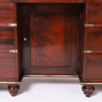 Antique English Campaign Leather Top Desk