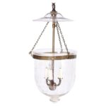 British Colonial Style Smoke Bell Pendant or Light Fixture