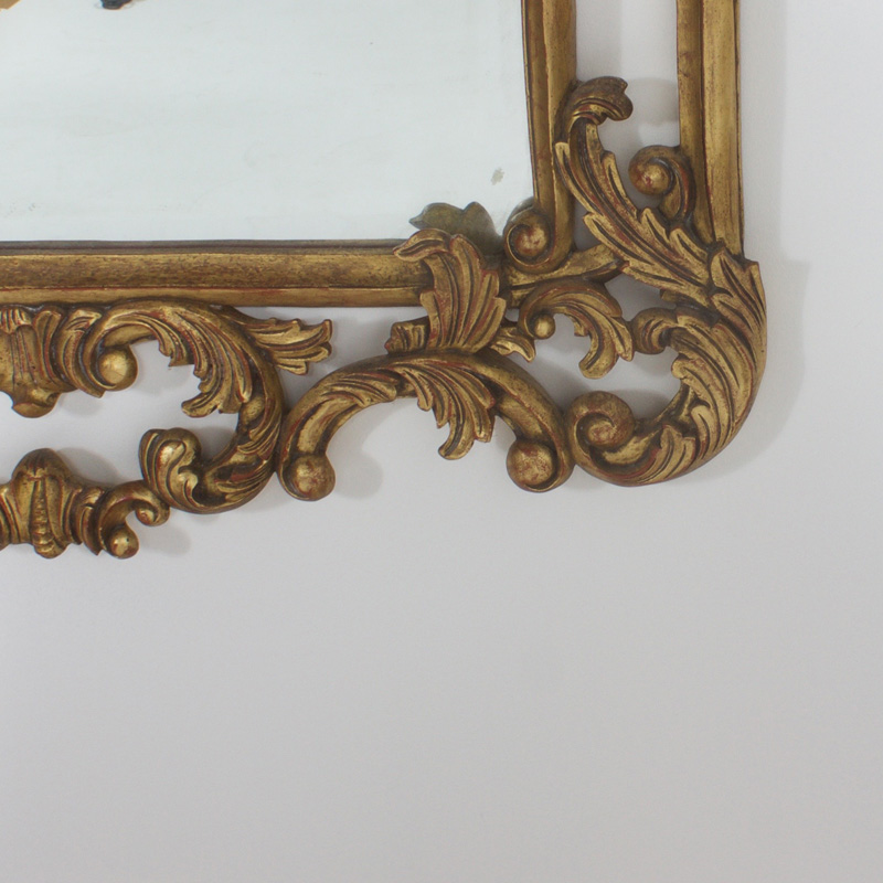 Fancy Gilt Italian Mirror
