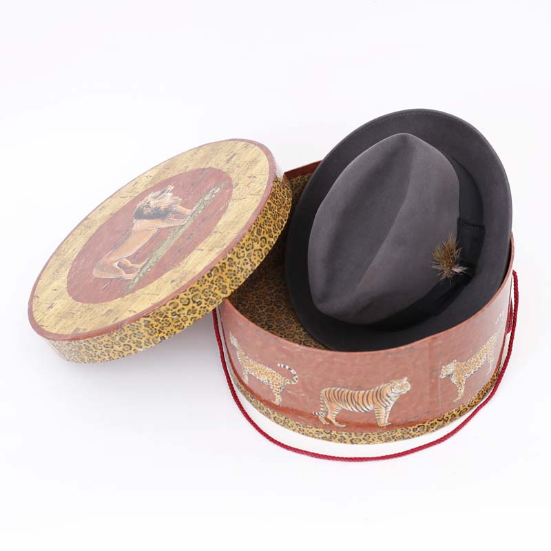 Vintage Fedora and Hat Box by Henry the Hatter