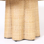Wicker Dining Table with a Ghost Drapery Base from the FS Flores Collection
