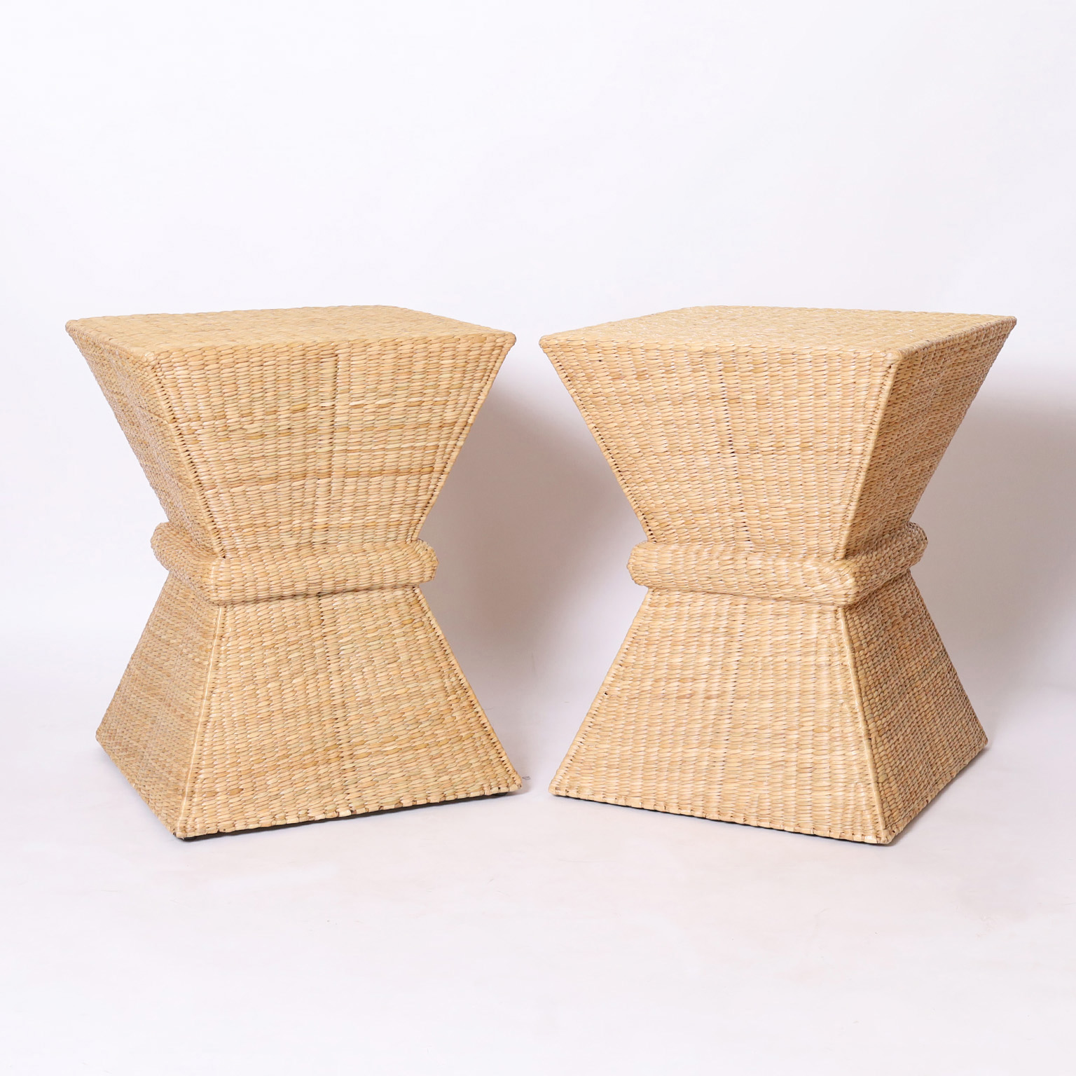 Pair of Mid Century Style Sheaf of Wheat Stands from the FS Flores Collection