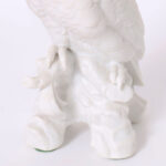 Pair of Vintage French Bisque Porcelain Birds