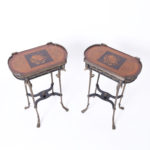 Pair of Antique French Inlaid Tables or Stands