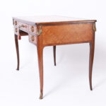 Antique French Louis XV Style Leather Top Desk