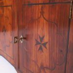 Petite Antique French Provincial Inlaid Cupboard
