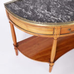 Antique French Fruitwood Demi-lune Server