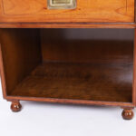 Pair of Vintage Fruitwood Campaign Style Stands by Baker