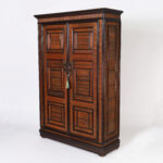 Antique French Grasscloth Cabinet or Armoire