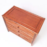 Vintage British Colonial Style Faux Bamboo Chest