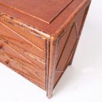 Vintage British Colonial Style Faux Bamboo Chest