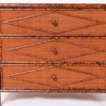 Vintage British Colonial Style Faux Bamboo Chest