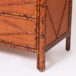 Vintage British Colonial Style Faux Bamboo Chest