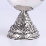 Group of Four Anglo Indian Seashell and Metal Swans