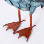 Group of Six Folk Art Painted Metal Pelican Sculptures-Priced per Pair