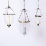 Group of Three Antique Smoke Bell Light Fixtures, Priced Individually