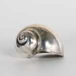 Organic Group of Three Italian Silver Plate Seashells