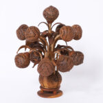 Vintage Coconut Shell Table Lamp
