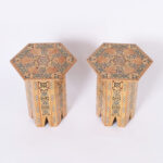 Pair of Vintage Inlaid Moroccan Stands or Tables