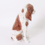 Vintage Italian Glazed Terra Cotta Dog