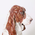 Vintage Italian Glazed Terra Cotta Dog