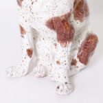 Vintage Italian Glazed Terra Cotta Dog