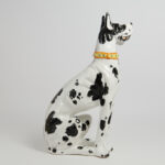 Vintage Italian Glazed Great Dane Sculpture