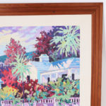 Painting on Canvas of a Tropical Scene by Ken Hawk