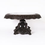 Anglo Indian Large Carved Wood Table