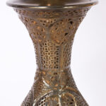 Antique Moroccan Brass Table Lamp