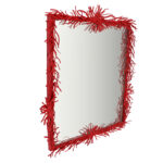 Large Mid Century Italian Faux Coral Wall Mirror