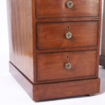 Antique English Leather Top Desk