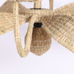 The Lola Wicker Palm Leaf Chandelier from the FS Flores Collection