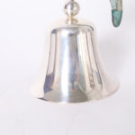 Los Castillo Vintage Silver Plate Dinner Bell with Bird