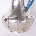 Vintage Silver Plate Pitcher with Dolphin Handle in the Style of Los Castillo