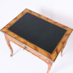 Louis XV Leather Top Cocobola Wood Writing Desk