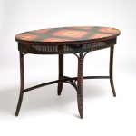 Lloyd Loom Antique Wicker Oval Table