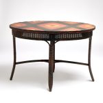 Lloyd Loom Antique Wicker Oval Table