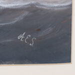 Antique Maritime Watercolor on Paper of the Yacht “Fox” on an Arctic Exploration