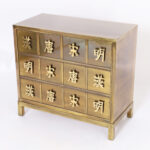 Mid-Century Dynasty Brass Chest of Drawers by Mastercraft
