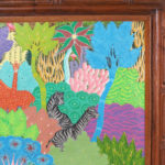 Mid-Century Haitian Painting on Canvas of Animals in a Jungle by Eustache Loubert