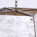 Elegant Marbleized Mirror Pendent or Light Fixture
